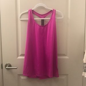 Magenta Active wear racer back tank top